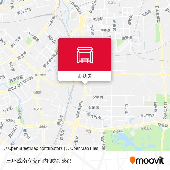 三环成南立交南内侧站地图