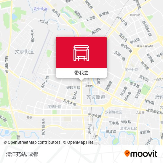 清江苑站地图
