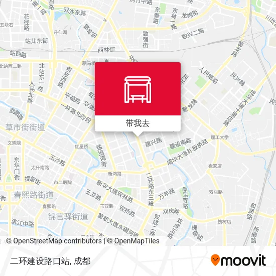 二环建设路口站地图