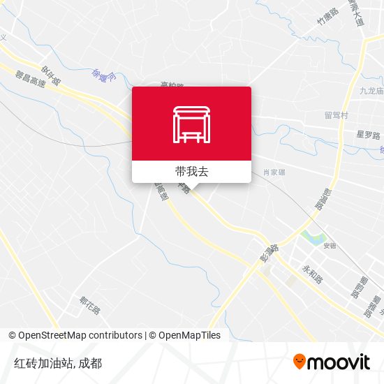 红砖加油站地图