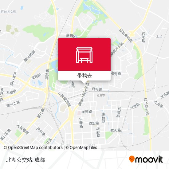 北湖公交站地图