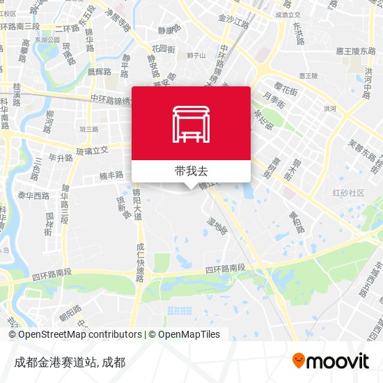 成都金港赛道站地图