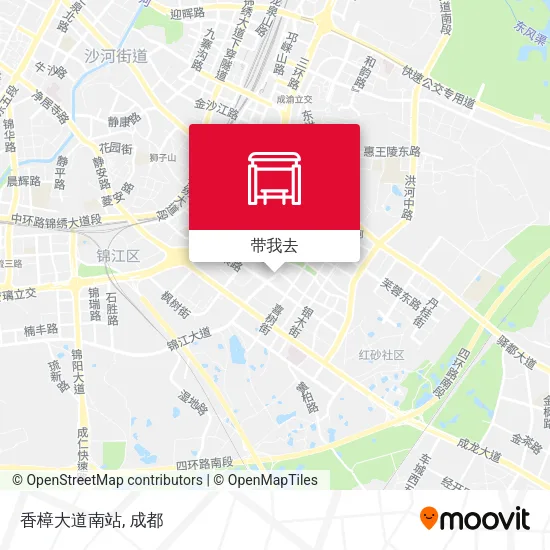 香樟大道南站地图