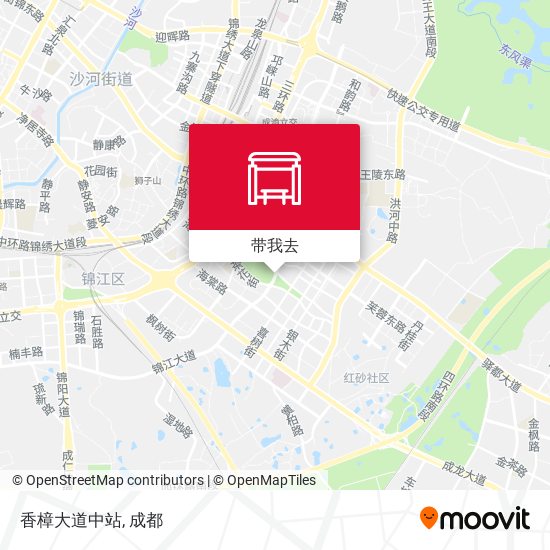 香樟大道中站地图
