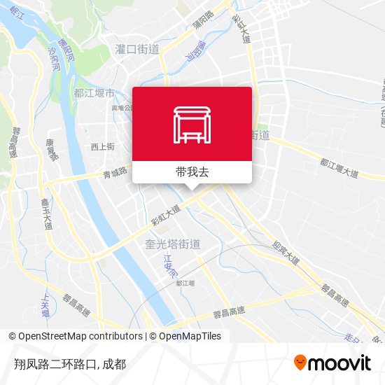 翔凤路二环路口地图
