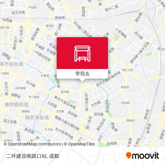 二环建设南路口站地图