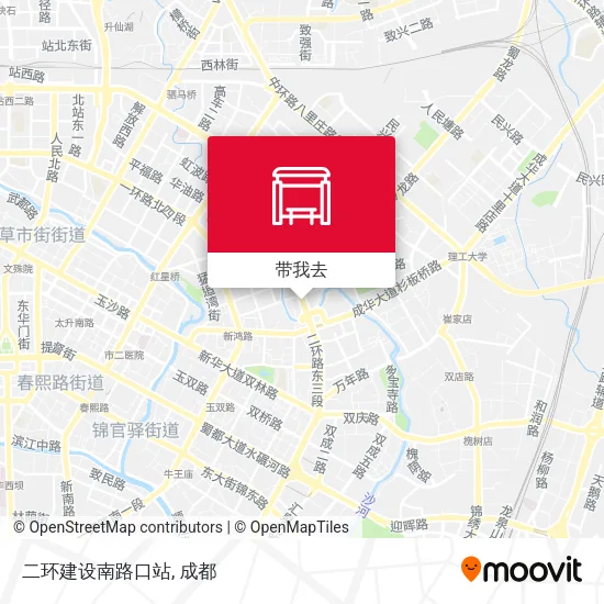 二环建设南路口站地图