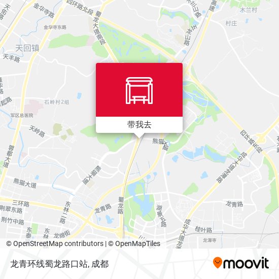 龙青环线蜀龙路口站地图