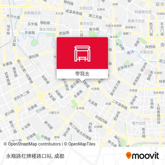 永顺路红牌楼路口站地图