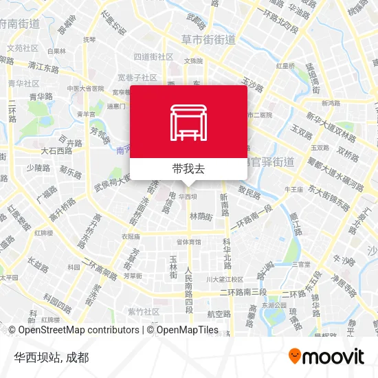 华西坝站地图