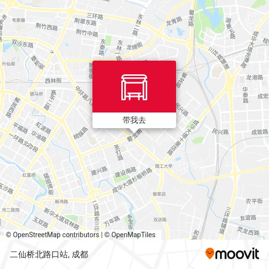二仙桥北路口站地图