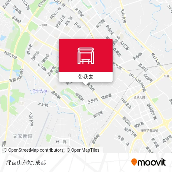 绿茵街东站地图