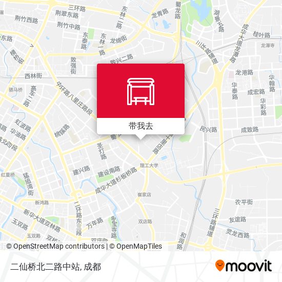 二仙桥北二路中站地图