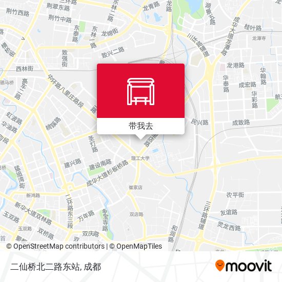 二仙桥北二路东站地图