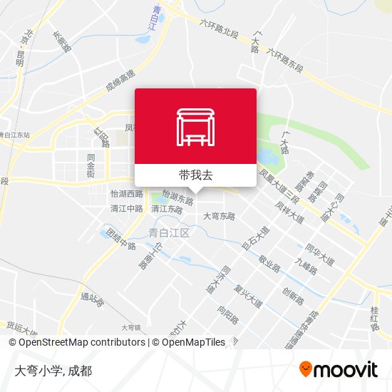 大弯小学地图