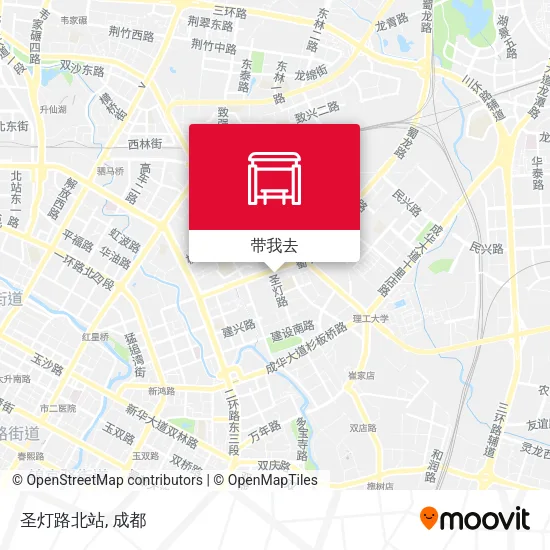 圣灯路北站地图