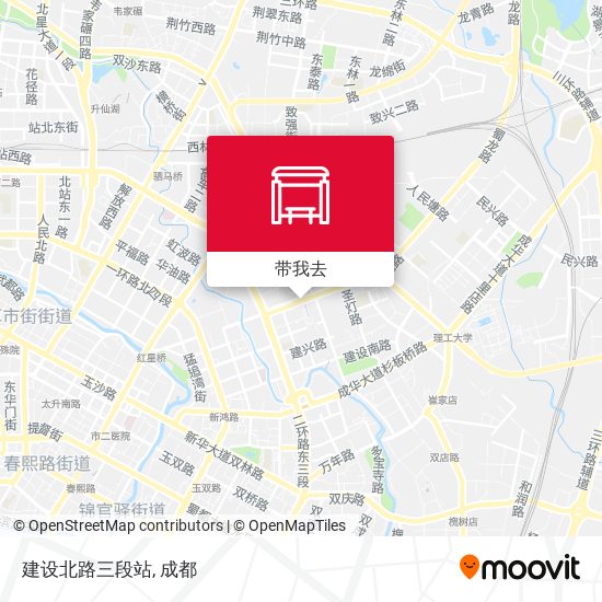 建设北路三段站地图