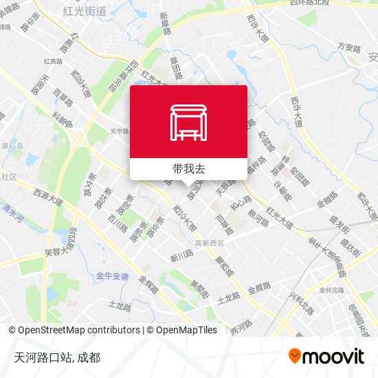 天河路口站地图