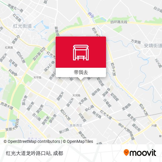红光大道龙吟路口站地图