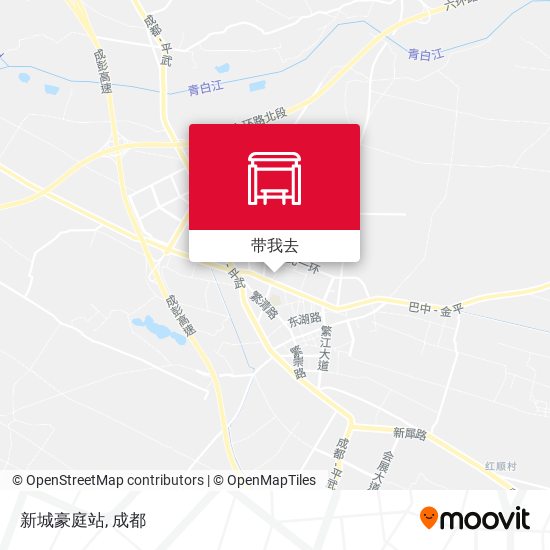 新城豪庭站地图
