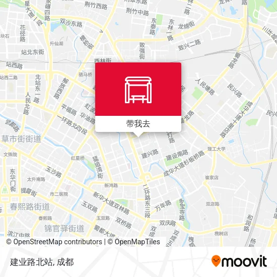 建业路北站地图