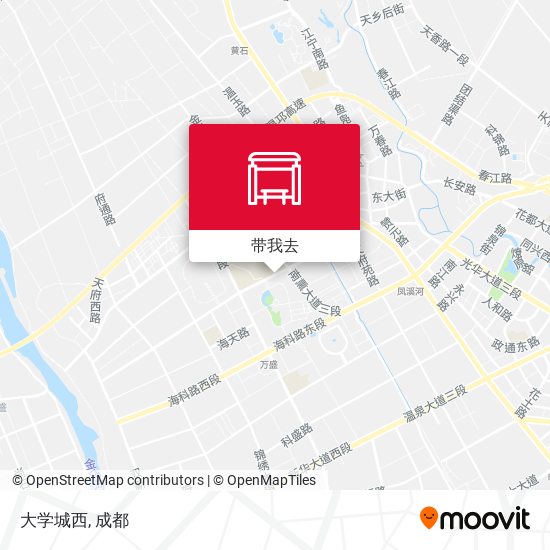大学城西地图