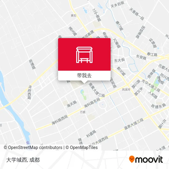 大学城西地图