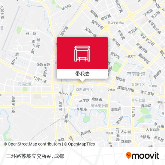 三环路苏坡立交桥站地图