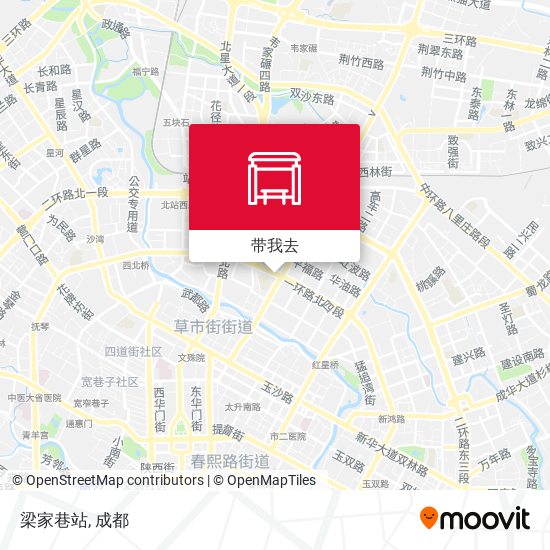 梁家巷站地图