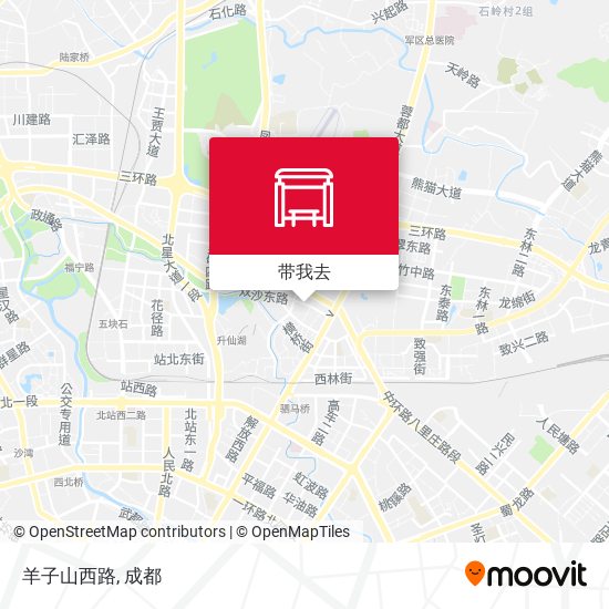 羊子山西路地图