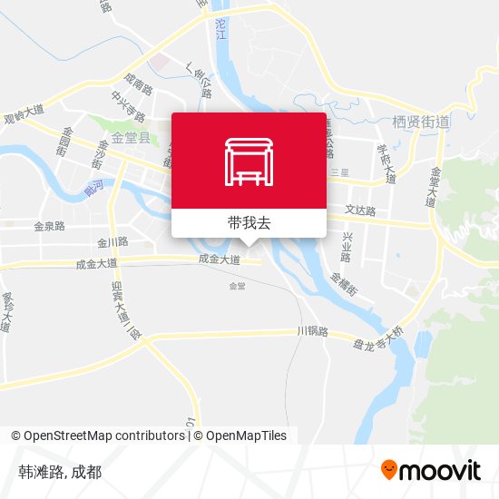 韩滩路地图