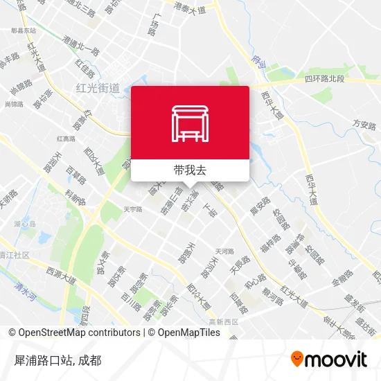 犀浦路口站地图