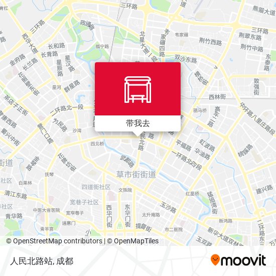 人民北路站地图