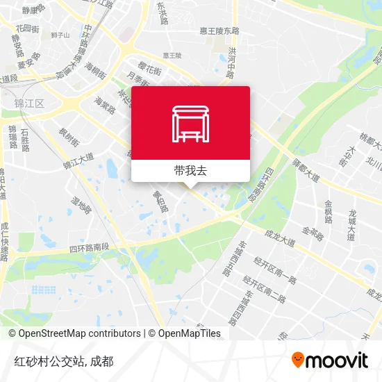 红砂村公交站地图