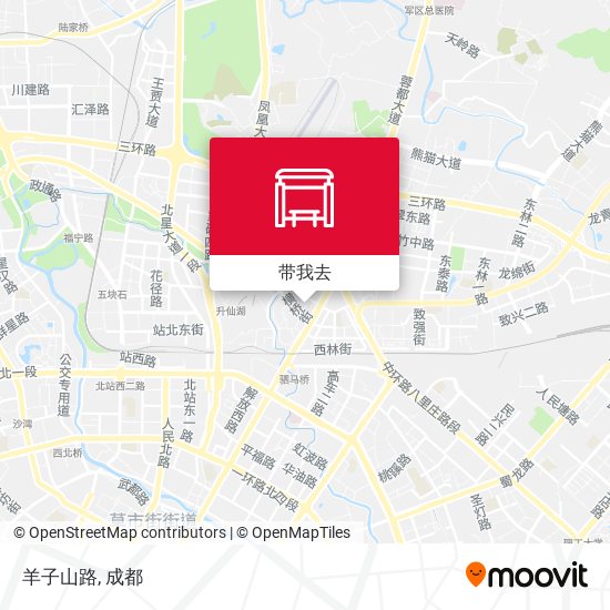 羊子山路地图