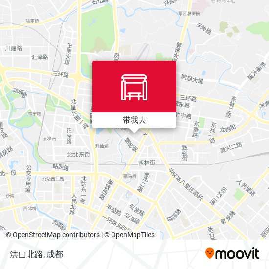 洪山北路地图