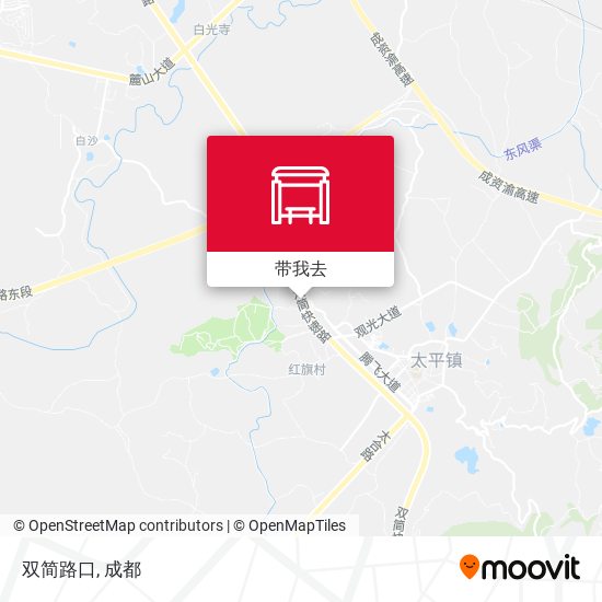 双简路口地图