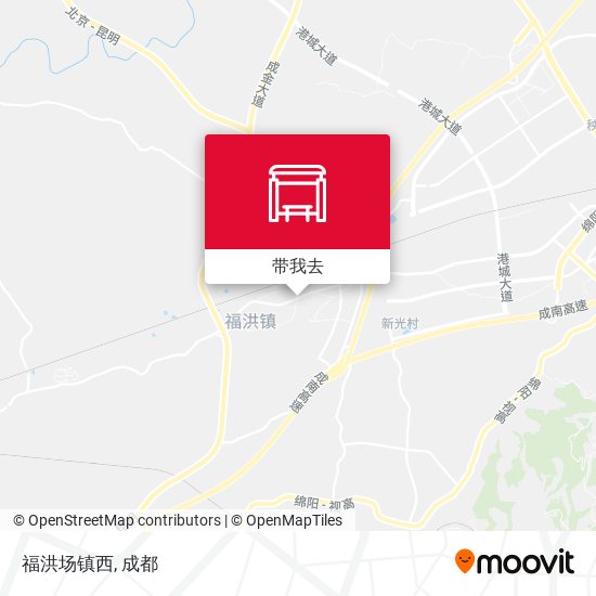 福洪场镇西地图