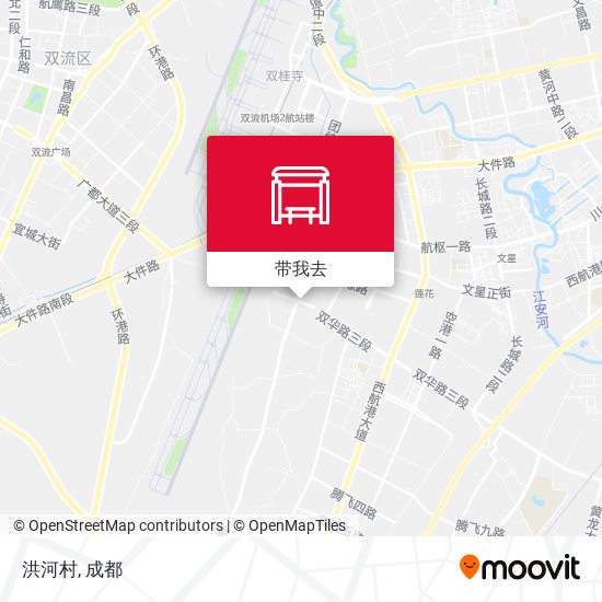洪河村地图