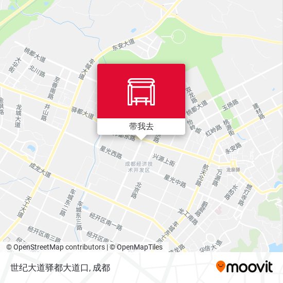 世纪大道驿都大道口地图