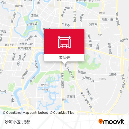 沙河小区地图