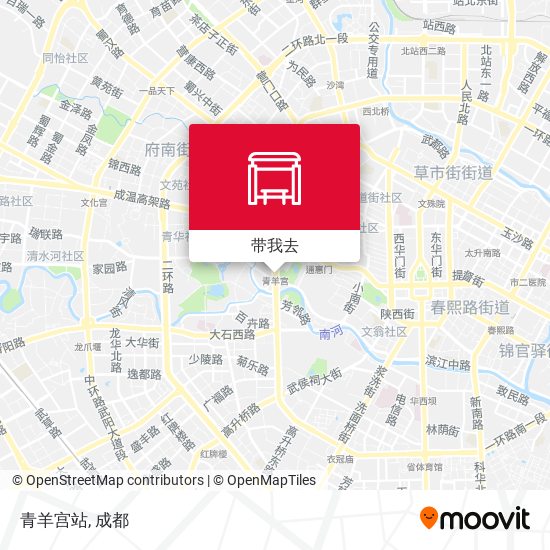 青羊宫站地图