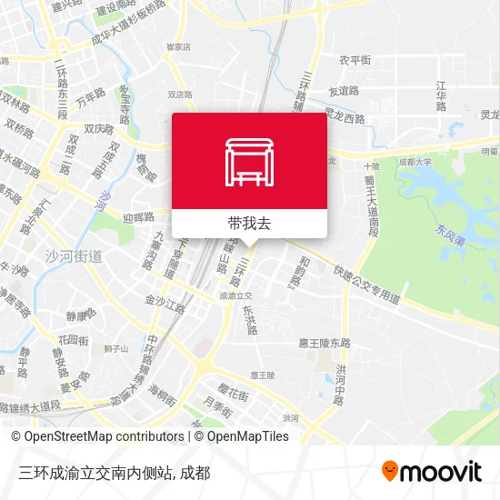 三环成渝立交南内侧站地图