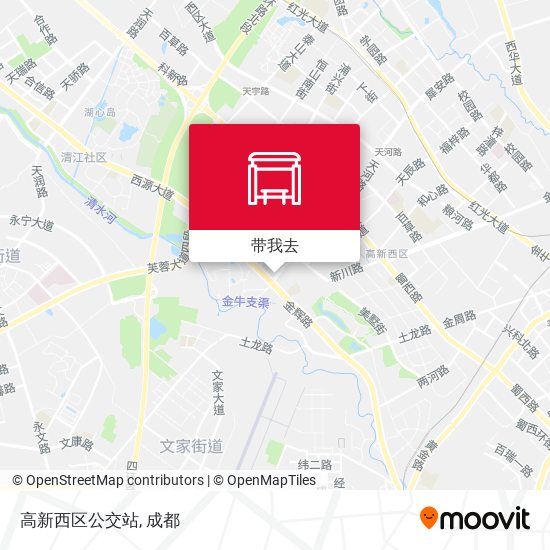 高新西区公交站地图