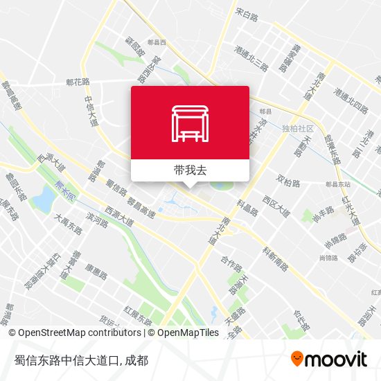 蜀信东路中信大道口地图