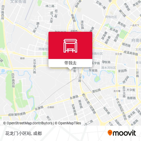 花龙门小区站地图