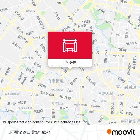 二环蜀汉路口北站地图