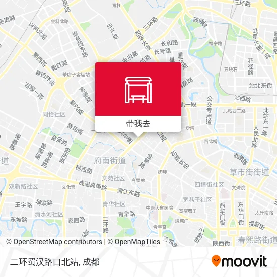 二环蜀汉路口北站地图