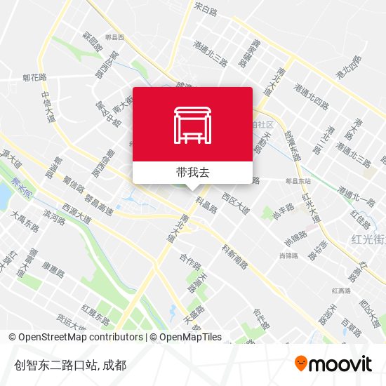 创智东二路口站地图