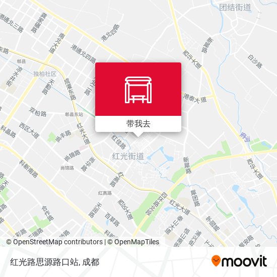 红光路思源路口站地图